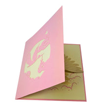 Load image into Gallery viewer, Baby and Stork (Pink) - WOW 3D Pop Up Card
