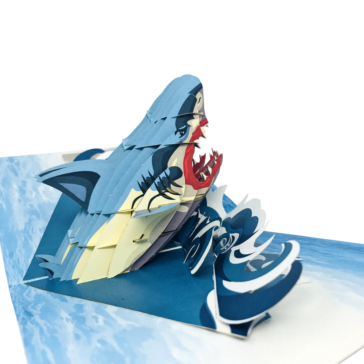 Angry Shark - WOW 3D Color Pop Up Card - Image 3