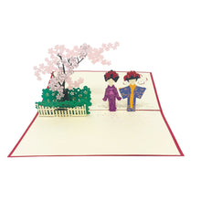 Load image into Gallery viewer, Kimono Japan - WOW 3D Pop Up Greeting Card
