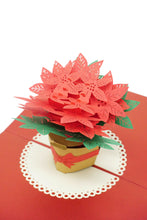Load image into Gallery viewer, Poinsettia - Christmas Pop Up Card