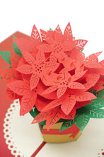 Load image into Gallery viewer, Poinsettia - Christmas Pop Up Card