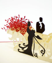 Load image into Gallery viewer, Rose Flower Carriage - WOW 3D Pop Up Greeting Card