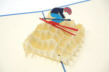 Load image into Gallery viewer, Skiing - WOW 3D Pop Up Greeting Card