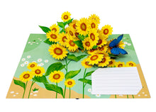 Load image into Gallery viewer, Sunflower & Butterfly- 3D Pop Up Greeting Card