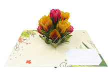 Load image into Gallery viewer, Tulip Gorgeous Flowers  - WOW 3D Pop Up Greeting Card
