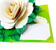 Load image into Gallery viewer, White Camellia Gorgeous Flower - WOW 3D Pop Up Greeting Card