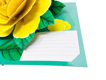 Load image into Gallery viewer, Yellow Camellia Gorgeous Flower - WOW 3D Pop Up Greeting Card