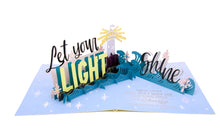 Load image into Gallery viewer, Let Your Light Shine - WOW 3D Pop Up Greeting Card