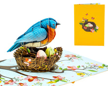 Load image into Gallery viewer, Bluebird Nest - WOW 3D Pop Up Greeting Card
