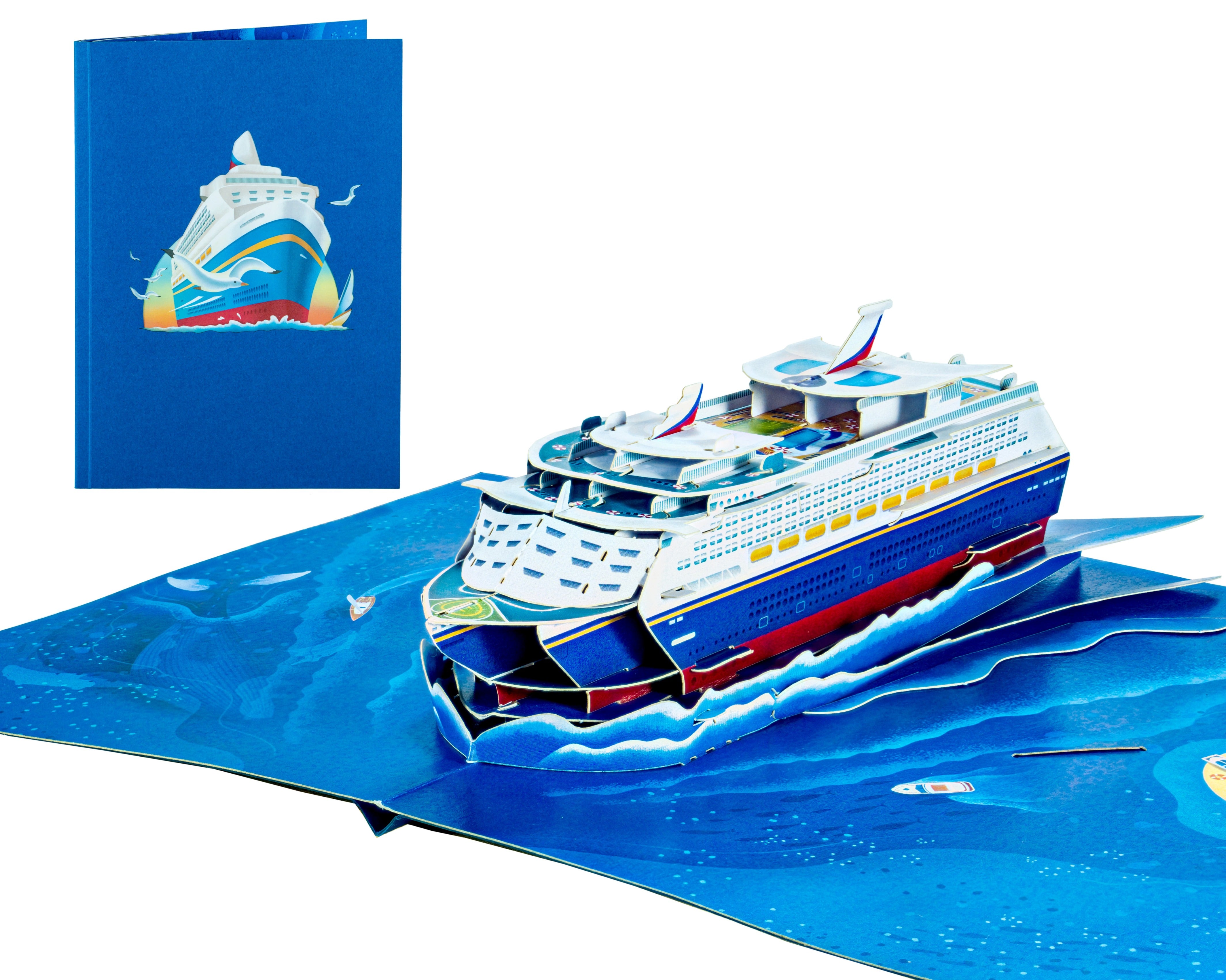 Cruise Ship - WOW 3D Pop Up Greeting Card