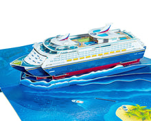 Load image into Gallery viewer, Cruise Ship - WOW 3D Pop Up Greeting Card