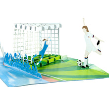 Load image into Gallery viewer, Female Soccer Player - WOW 3D Pop Up Greeting Card