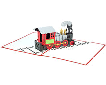 Load image into Gallery viewer, Classic Steam Train - 3D Pop Up Greeting Card
