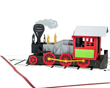 Load image into Gallery viewer, Classic Steam Train - 3D Pop Up Greeting Card
