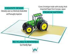 Load image into Gallery viewer, Tractor - WOW 3D Pop Up Greeting Card
