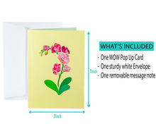 Load image into Gallery viewer, Orchid Flower - WOW 3D Pop Up Greeting Card
