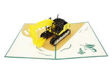 Load image into Gallery viewer, Excavator - WOW 3D Pop Up Greeting Card
