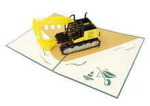 Load image into Gallery viewer, Excavator - WOW 3D Pop Up Greeting Card
