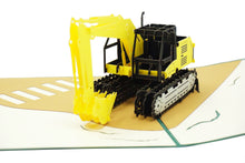 Load image into Gallery viewer, Excavator - WOW 3D Pop Up Greeting Card
