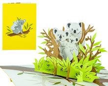 Load image into Gallery viewer, Koala Family - 3D Pop Up Greeting Card