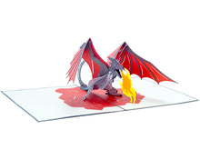 Load image into Gallery viewer, Dragon Fire - WOW 3D Pop Up Card