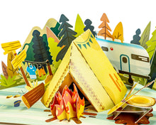 Load image into Gallery viewer, Camping Trip - WOW 3D Pop Up Greeting Card