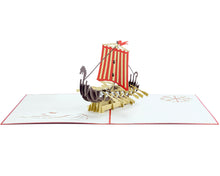 Load image into Gallery viewer, Viking Ship - WOW 3D Pop Up Card