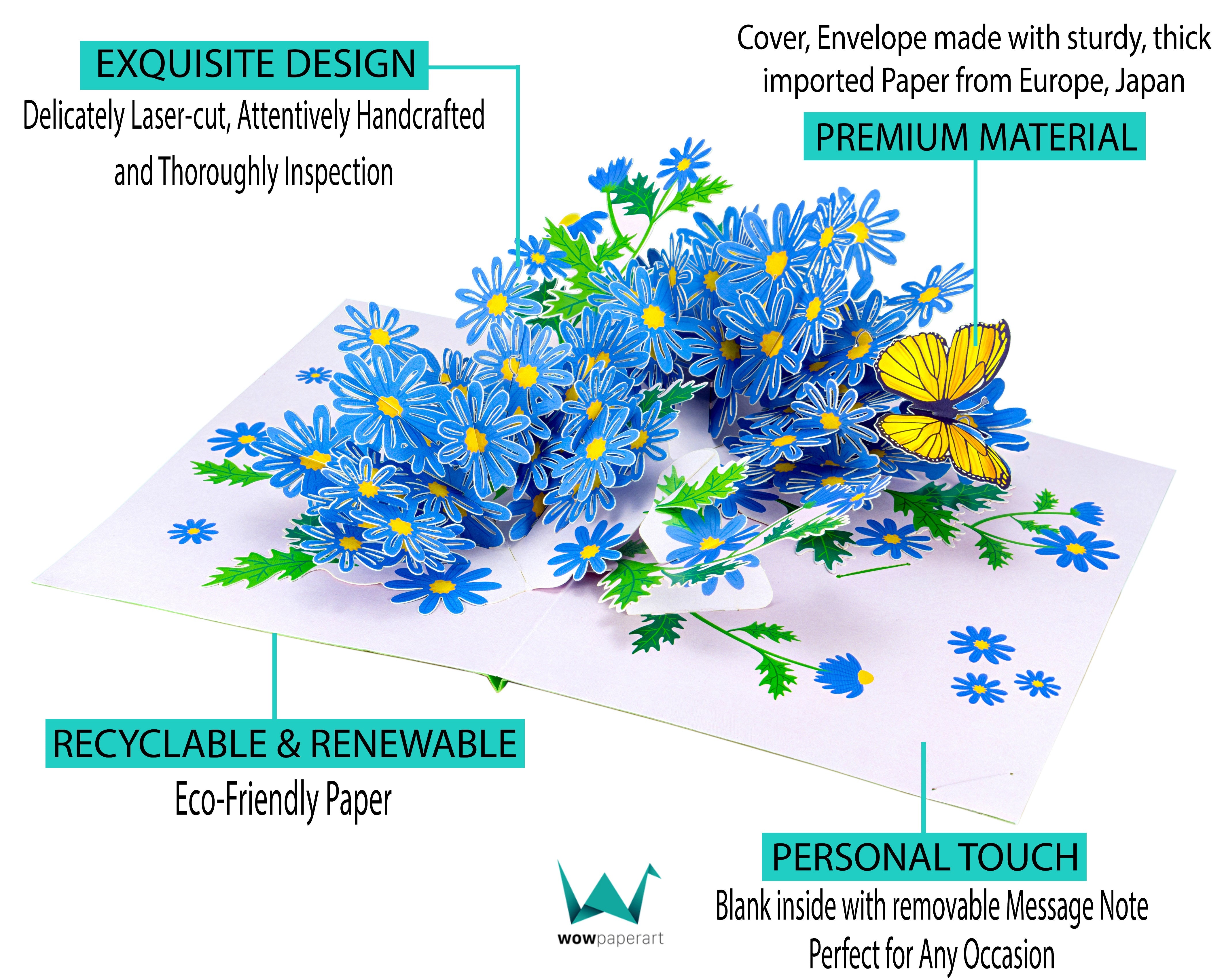 Swan River Daisy - WOW 3D Pop Up Greeting Card – WOW Pop Up Card