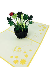 Load image into Gallery viewer, Shamrock Vase Good Luck - WOW 3D Pop Up Card