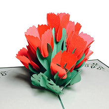 Load image into Gallery viewer, Red Tulip Flower - Pop Up Card