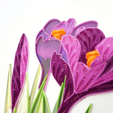 Load image into Gallery viewer, Crocus Flower Quilling Card