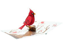 Load image into Gallery viewer, Cardinal Bird - WOW 3D Pop Up Greeting Card