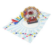 Load image into Gallery viewer, Rainbow Ferris Wheel - WOW 3D Pop Up Greeting Card