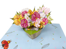 Load image into Gallery viewer, Cosmos Gorgeous Flowers - WOW 3D Pop Up Greeting Card
