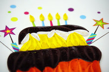 Load image into Gallery viewer, Birthday Cake Quilling Card