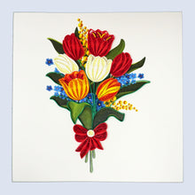 Load image into Gallery viewer, Tulip Flower Quilling Card