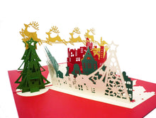 Load image into Gallery viewer, Christmas City - Christmas Pop Up Card
