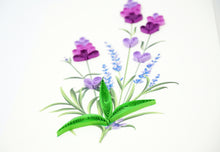 Load image into Gallery viewer, Lavender Flower Quilling Card