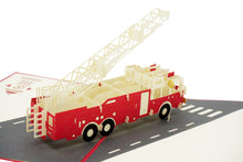 Load image into Gallery viewer, Firetruck - WOW 3D Pop Up Greeting Card
