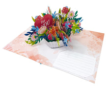 Load image into Gallery viewer, Flower Basket For You - WOW 3D Pop Up Greeting Card