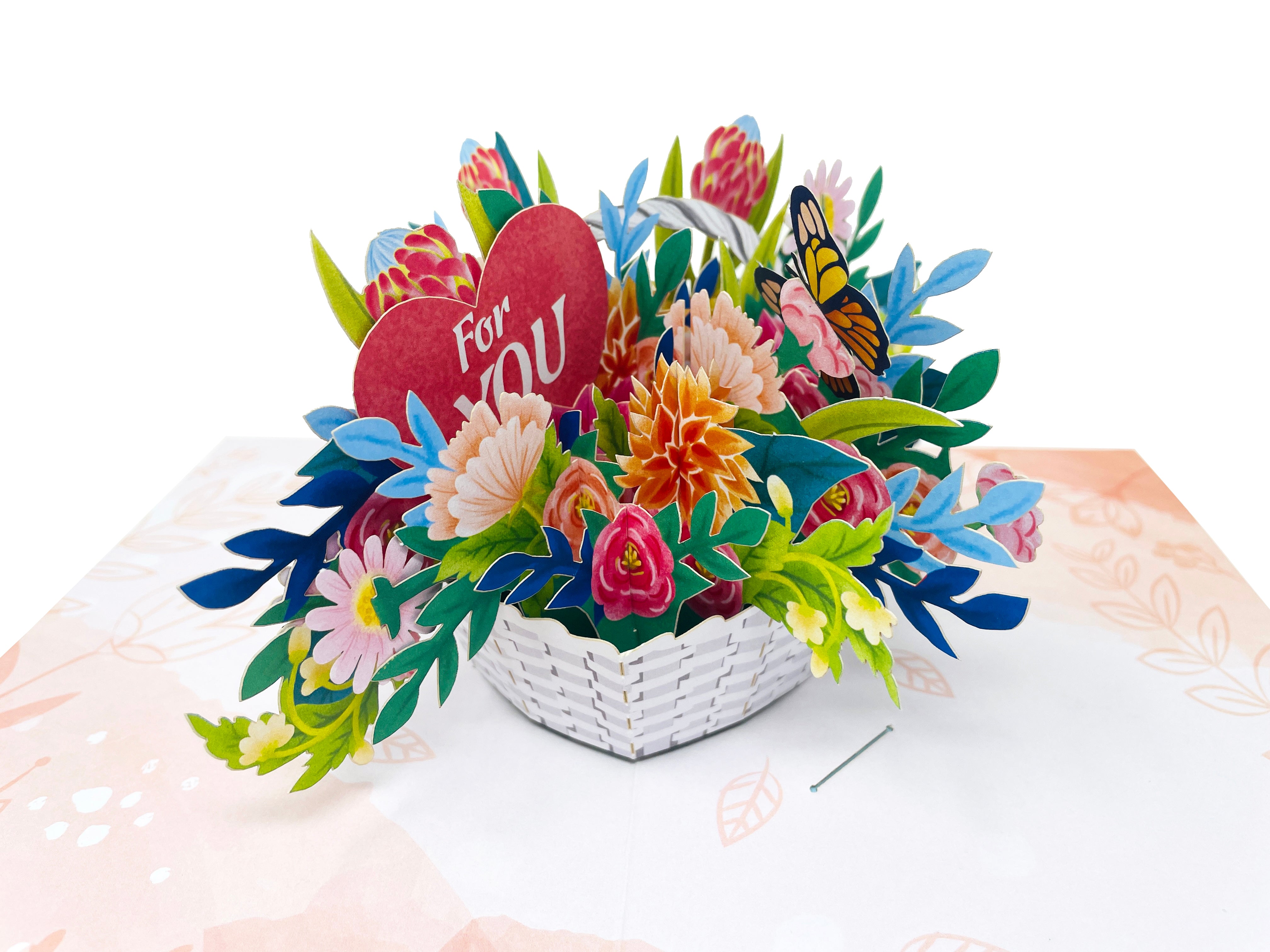 Flower Basket For You - WOW 3D Pop Up Greeting Card – WOW Pop Up Card