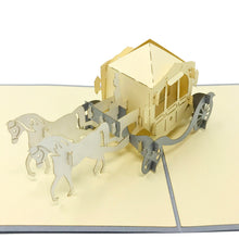 Load image into Gallery viewer, Horse Carriage - WOW 3D Pop Up Greeting Card