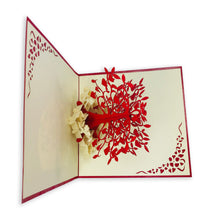 Load image into Gallery viewer, Wow Red Love Tree with Cupids - 3D Pop Up Greeting Card
