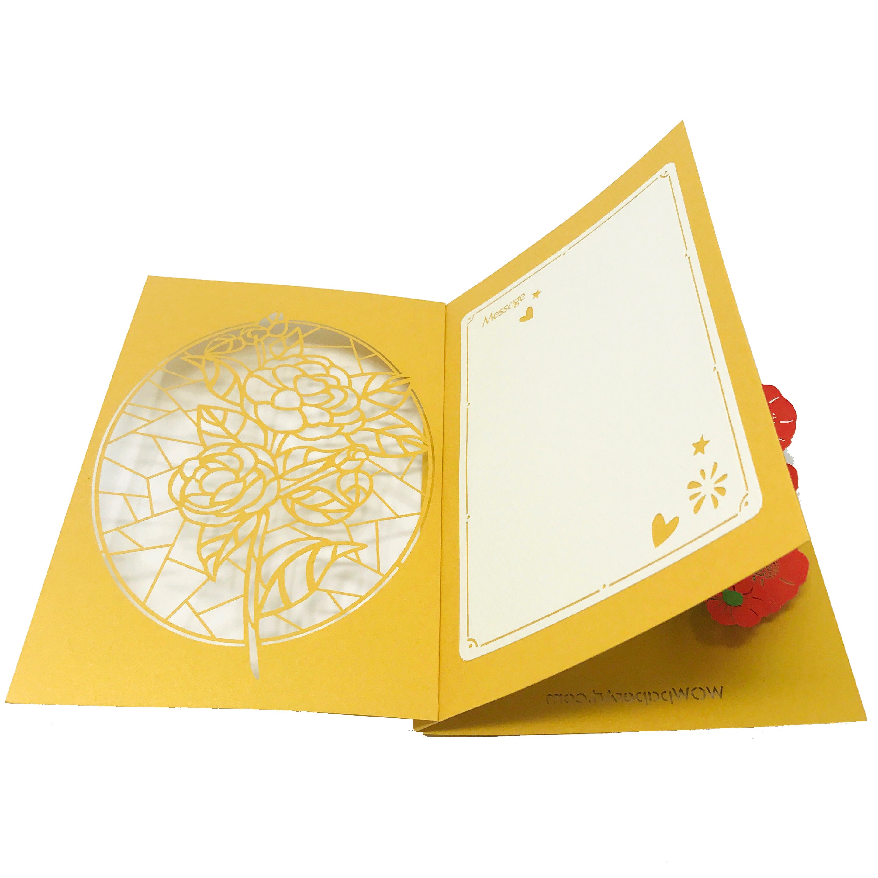 Wow Camellia Flower - 3D Pop Up Greeting Card – WOW Pop Up Card