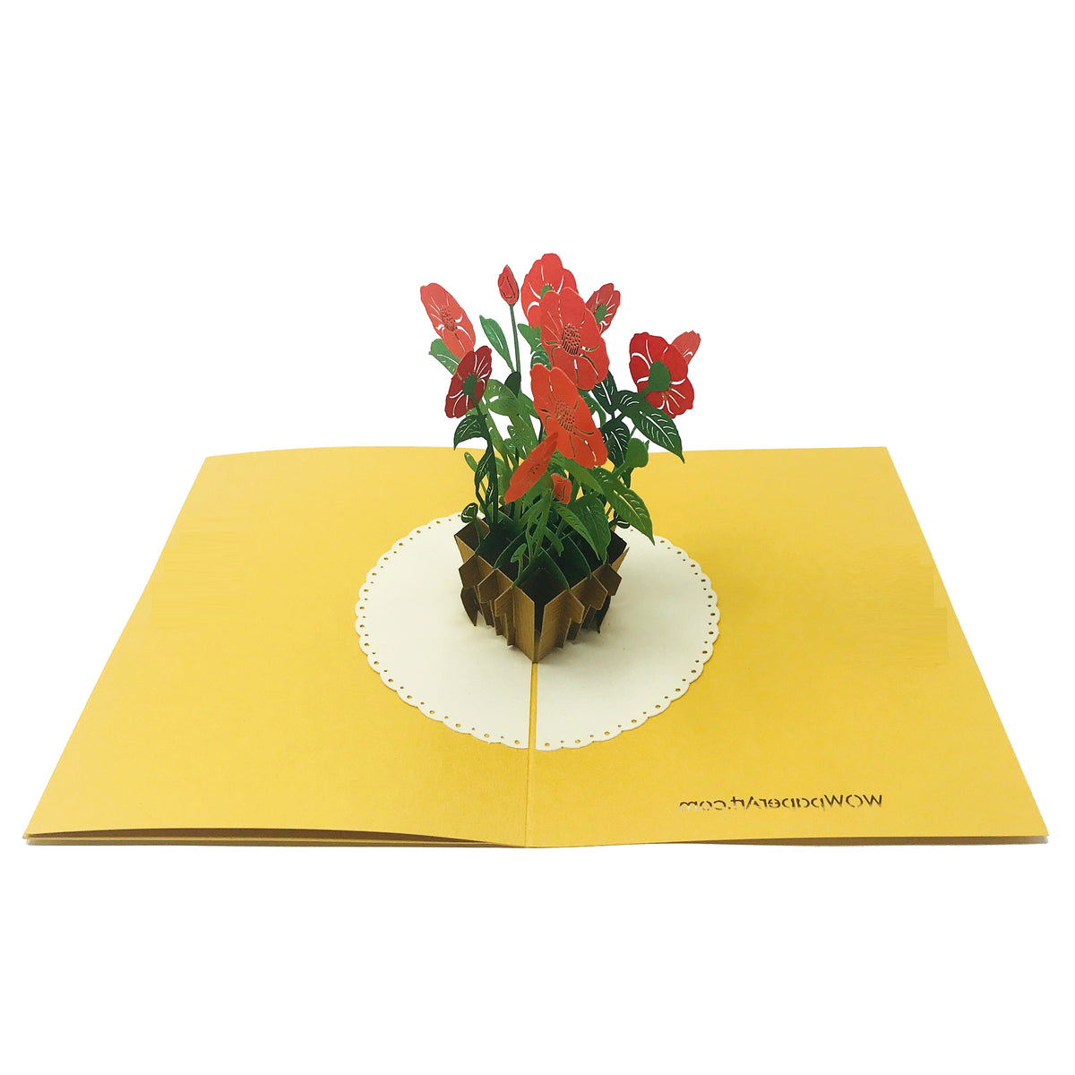 Wow Camellia Flower - 3D Pop Up Greeting Card – WOW Pop Up Card
