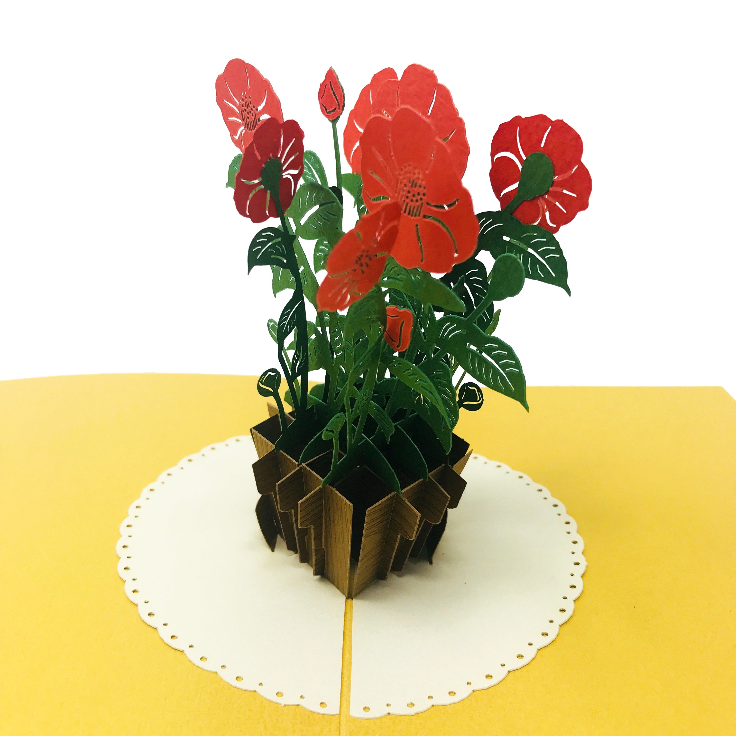 Wow Camellia Flower - 3D Pop Up Greeting Card – WOW Pop Up Card