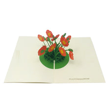 Load image into Gallery viewer, Wow Poppy Flower - 3D Pop Up Greeting Card