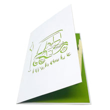 Load image into Gallery viewer, Wow Golf Cart - 3D Pop Up Greeting Card
