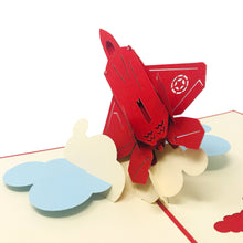 Load image into Gallery viewer, Red Aircraft - WOW 3D Pop Up Card