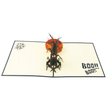 Load image into Gallery viewer, Halloween Pumpkin Spooky Tree - Pop Up Card
